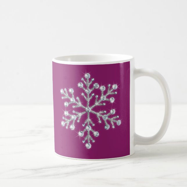 Caneca De Café Crystal Snowflake Mug (Direita)