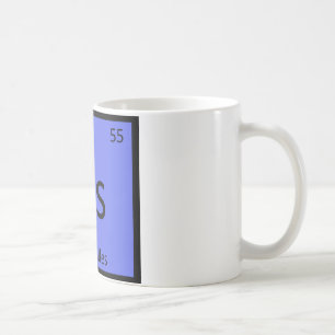 Caneca De Café Cs - Símbolo da Tabela Periódica Química de Coquil