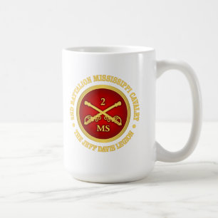 Caneca De Café CSC - segundo Battalion Mississippi Cavalaria