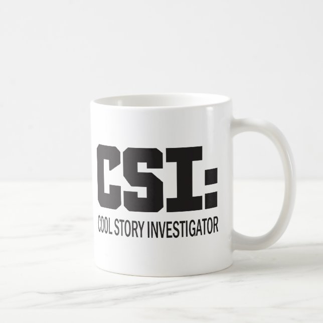 Caneca De Café CSI: Investigador de História Legal (Direita)