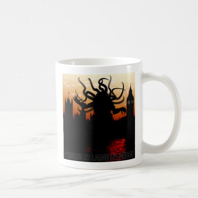 Caneca De Café Cthulhu at large em Londres (Direita)