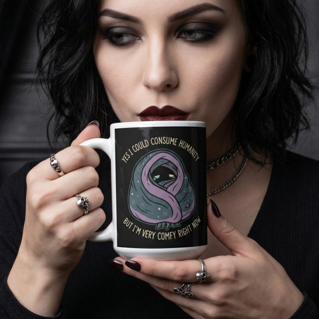 Caneca De Café Cthulhu Fofo Sim, Eu Posso Consumir a Humanidade C (Criador carregado)