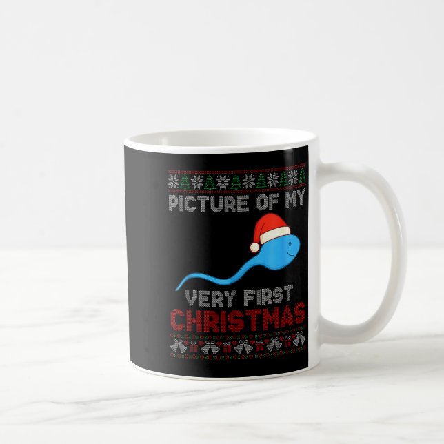 Caneca De Café Cture Of My Very First Christmas Joke Funny Xmas  (Direita)