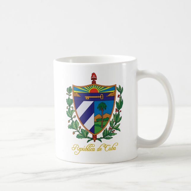 Caneca De Café "Cuba COA" (Direita)