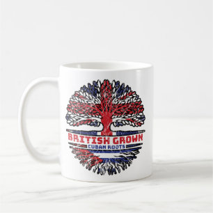 Caneca De Café Cuba Cuba Cuba Reino Unido Rotas de Árvore Britâni