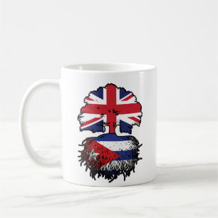 Caneca De Café Cuba - Cuba - Reino Unido: Árvore Rota Bandeira