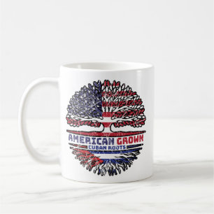 Caneca De Café Cuba Cubano EUA Americano USA Estados Unidos Árvor
