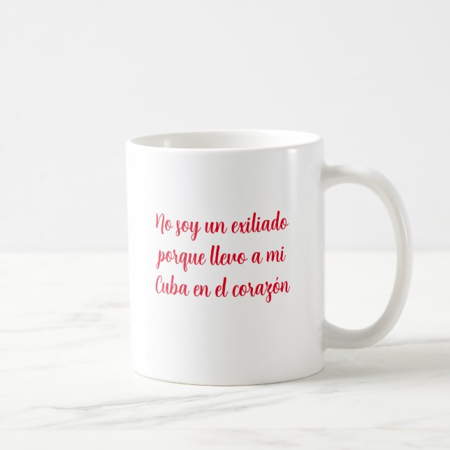 Caneca De Café Cuba en mi corazon (Direita)