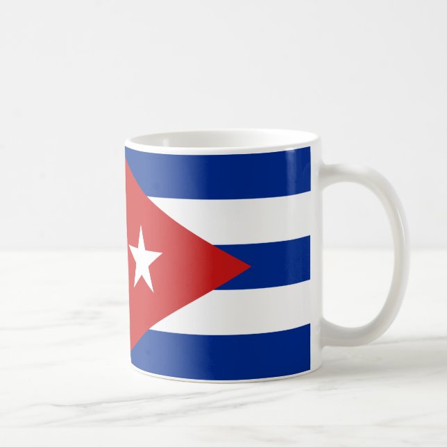 Caneca De Café Cuba Flag Cerâmica Mug (Direita)