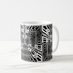 Caneca De Café Cubo de Reflexo Invertido