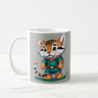 Caneca De Café Cubo de Tigre de Escoteiro