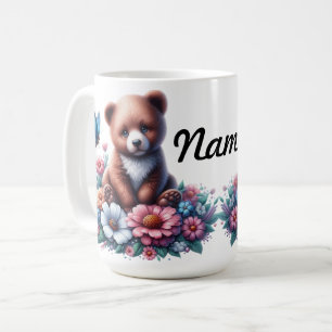 Caneca De Café Cubo de Urso Bonito