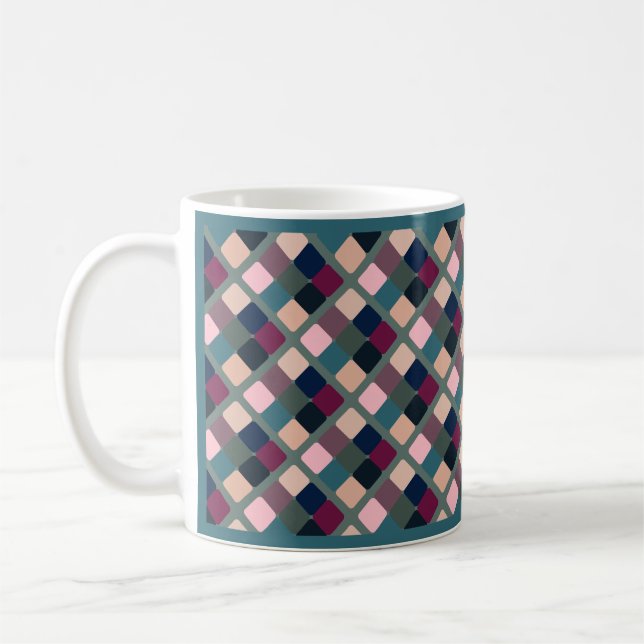 Caneca De Café Cubos Coloridos (Esquerda)
