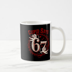 Caneca De Café Cud Diz 67 Engraçado 6 7 Seis Sete Meme Gíria Vale