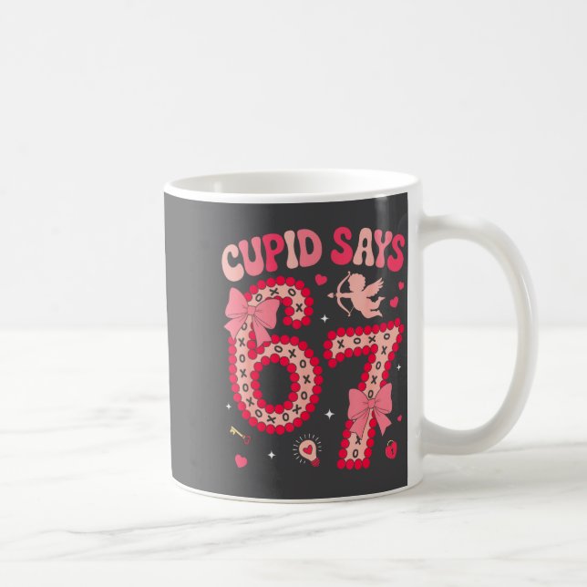 Caneca De Café Cud Says 67 Six Seven Valentines Day Boys Girls 67 (Direita)