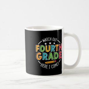 Caneca De Café Cuidado 4ª Série Aqui Vou Eu Divertido Volta às Au