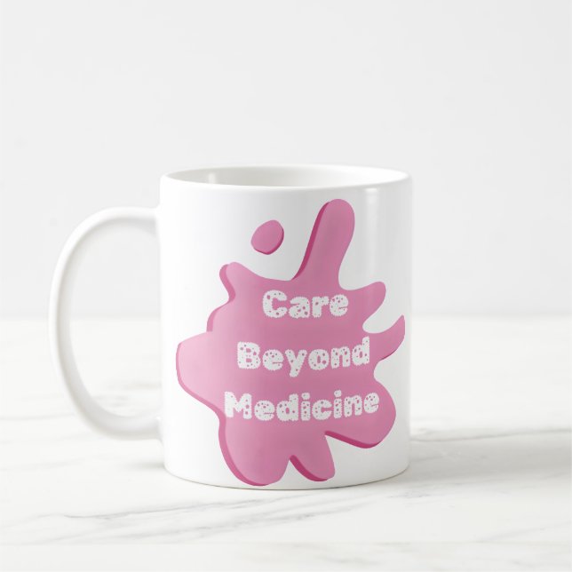 Caneca De Café Cuidado Além da Enfermagem e Café de Saúde (Esquerda)