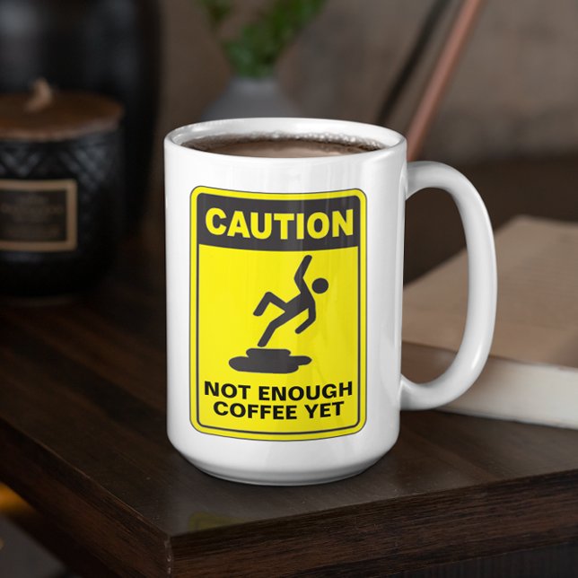 Caneca De Café Cuidado Bebida Insuficiente Personalizável (Criador carregado)