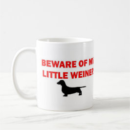 Caneca De Café Cuidado com a minha Piada do Pequeno Enfermeiro