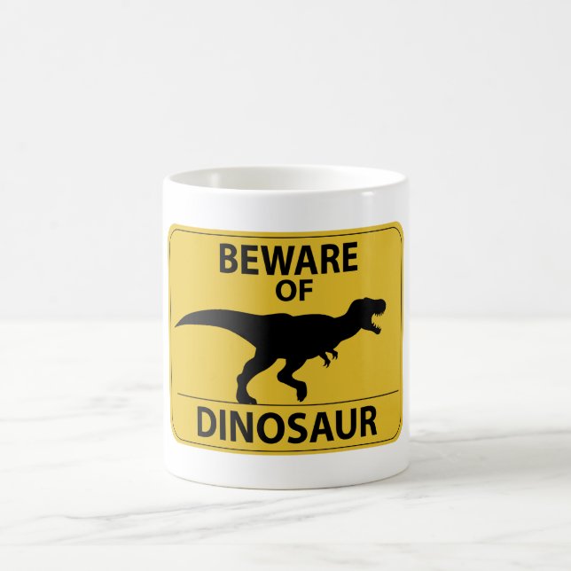 Caneca De Café Cuidado com o dinossauro (Centro)