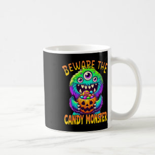 Caneca De Café Cuidado Com O Monstro Do Cavalo Bonito De Hallowee