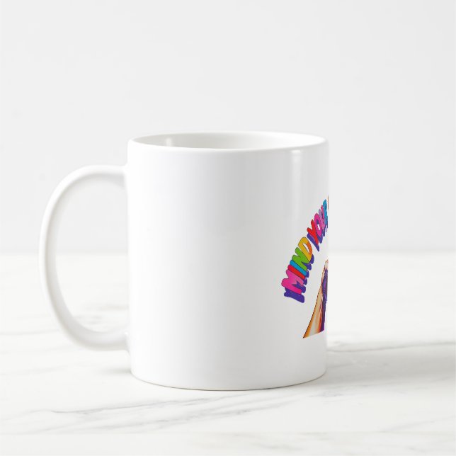 Caneca De Café Cuidado com o seu próprio negócio (Esquerda)
