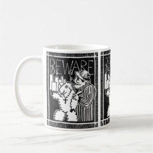 Caneca De Café Cuidado com os capitalistas no vestuário de ovelha