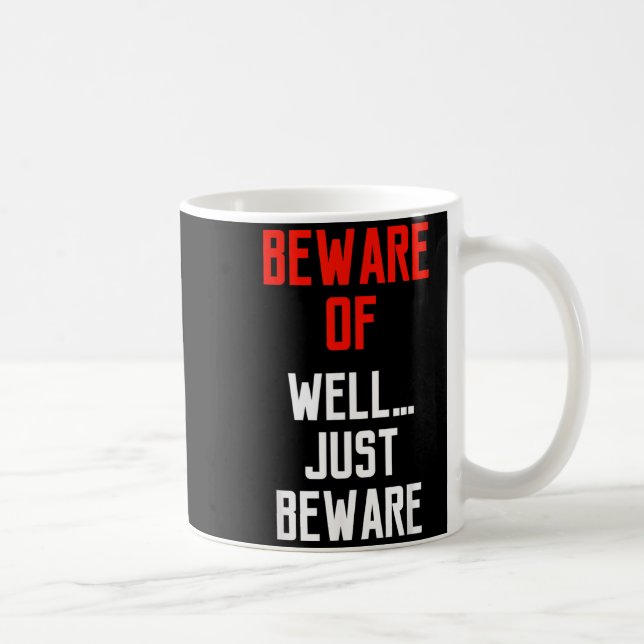 Caneca De Café Cuidado Com PoçoSó Cuidado Diversão (Direita)