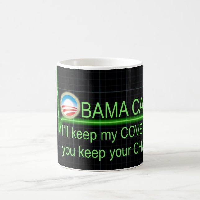 Caneca De Café Cuidado de Obama (Centro)