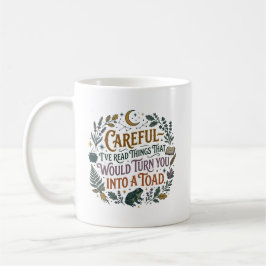 Caneca De Café Cuidado Eu Li as Coisas de Forma Divertida Citação