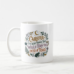 Caneca De Café Cuidado Eu Li as Coisas de Forma Divertida Citação