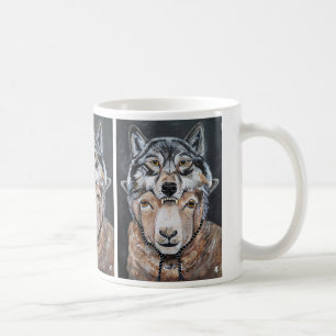 Caneca De Café Cuidado Falsos Alfas Pintura por Alfred Fox