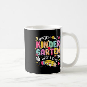 Caneca De Café Cuidado Jardim de Infância Aqui Vou De Volta à Esc
