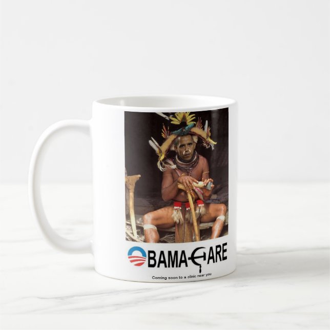 Caneca De Café Cuidados de Obama (Esquerda)