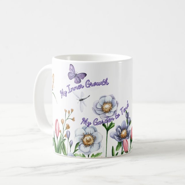 Caneca De Café Cuidando de mim, Meu Crescimento Interior (Frente Esquerda)