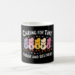 Caneca De Café Cuidando de Pequenos Enfermeiro de Trabalho de Par