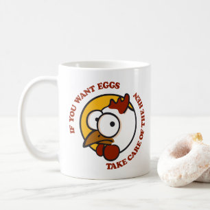 Caneca De Café Cuidar da galinha 1