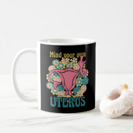 Caneca De Café Cuide da sua escolha feminista utópica profissiona