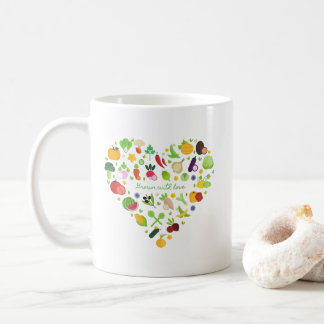 Caneca De Café Cultivado por amor, Sequoia Elementar Mug