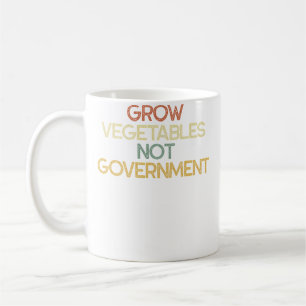 Caneca De Café Cultive Legumes Não Sarcasmo de Jardinagem Governa