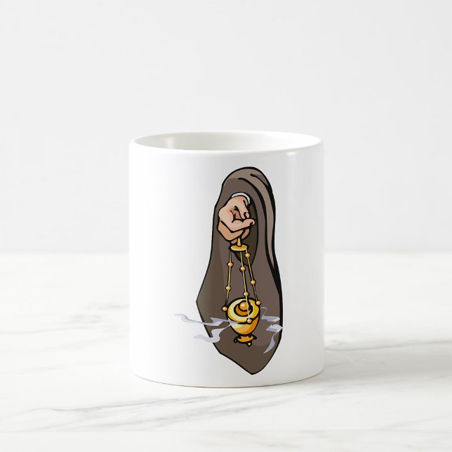 Caneca De Café Culto Religioso do Censer Incenso Católico (Criador carregado)