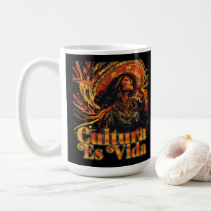 Caneca De Café Cultura Es Vida, Patrimônio Hispânico Mês