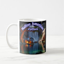 Caneca De Café Cultura Indígena Americana Vintage