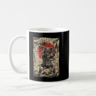 Caneca De Café Cultura japonesa Lua vermelha Samurai Warriai Bush