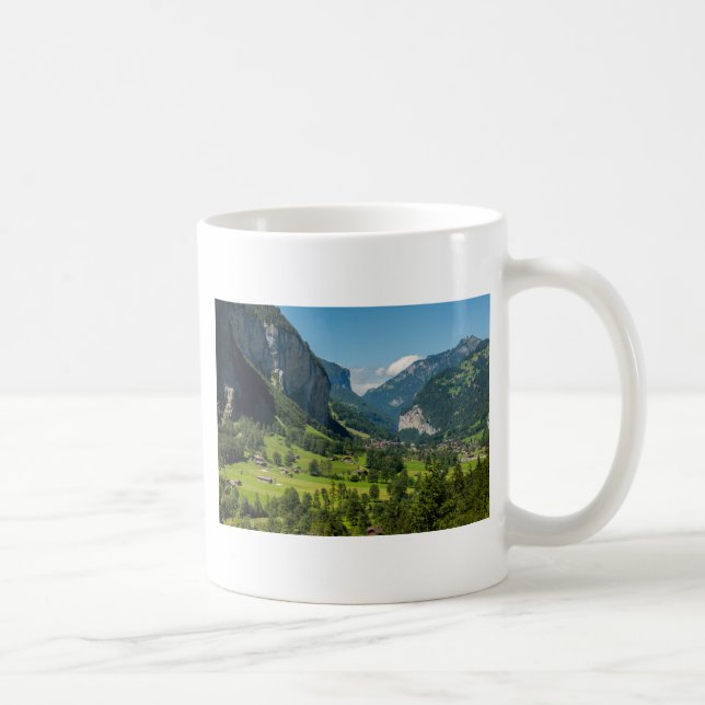 Caneca De Café Cumes de Lauterbrunnen - de Bernese - suiça (Direita)
