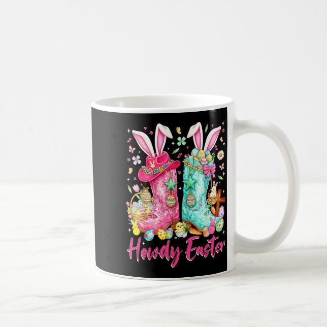 Caneca De Café Cumprimento coelho da páscoa ocidental coquete bot (Direita)