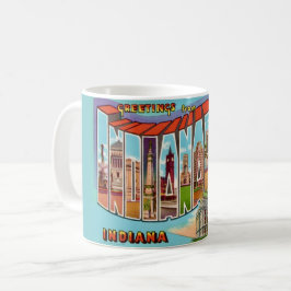 Caneca De Café Cumprimento Vintage de Indianapolis