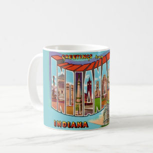 Caneca De Café Cumprimento Vintage de Indianapolis