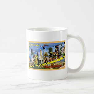 Caneca De Café Cumprimentos de Los Angeles Califórnia