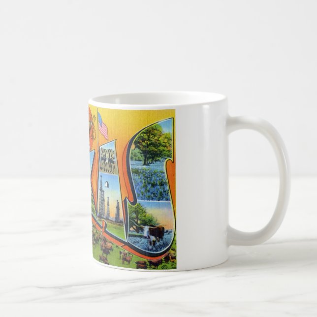 Caneca De Café Cumprimentos de Texas (Direita)